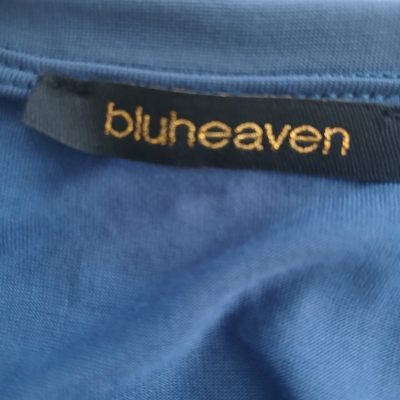 Bluheaven Asymmetrical blue dress sz S.  Short Sleeved.  FL - Picture 5 of 10